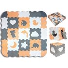 Smily Play, mata piankowa, szaro-pomarańczowa