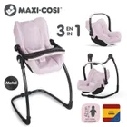 Smoby, Maxi Cosi, krzesełko dla lalek 3w1, różowe