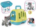 Smoby, miauczący kot interaktywny + kontener 2w1