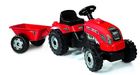 Smoby, Traktor z przyczepką, czerwony