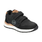 Sneakersy chłopięce, czarne, skórzana wkładka, American Club