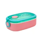 Śniadaniówka Aqua Pure ze sztućcami - mint/pink