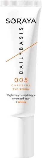 Soraya, Daily Basis, wygładzająco-rozjaśniające serum pod oczy z kofeiną, 15 ml