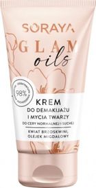 Soraya, Glam Oils, krem do demakijażu i mycia twarzy, cera normalna i sucha, 125 ml