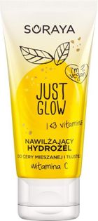 Soraya Just Glow, nawilżający hydrożel do cery mieszanej i tłustej z witaminą C, 50 ml