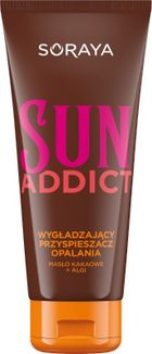 Soraya, Sun Addict, przyspieszacz opalania wygładzający z masłem kakaowym, 150 ml