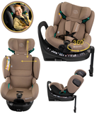 Sorino, Aurora, fotelik samochodowy z bazą, 360°, mocha, 40-150 cm