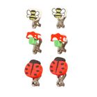 Souza! Hasse, klipsy do uszu, biedronki, 3 pary