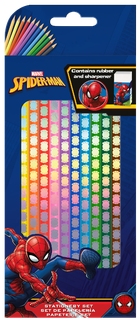 Spider-Man, kredki, gumka, temperówka, 12 kolorów