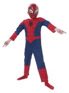 Spider-Man, strój karnawałowy dla dzieci, z maską deluxe, rozmiar 128 cm
