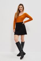 Spódnica damska, czarna, Moodo