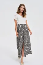 Spódnica damska, czarna, Moodo