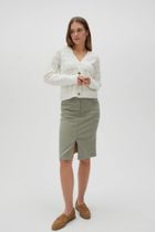 Spódnica damska, khaki, Moodo