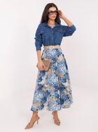 Spódnica damska, niebieska, Italy Moda