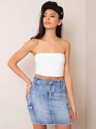 Spódnica jeansowa damska, niebieska, Denim Innovative Desing