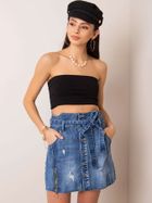 Spódnica jeansowa damska, niebieska, Factory Price