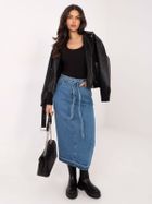 Spódnica jeansowa damska, niebieska, Sublevel