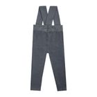 Spodnie chłopięce na szelkach, grafitowe, Nicol