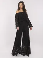 Spodnie damskie, czarne, Italy Moda