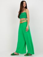 Spodnie damskie, zielone, Italy Moda