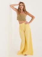 Spodnie damskie, żółte, Italy Moda