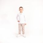 Spodnie dresowe chłopięce, beżowe, Nicol