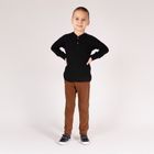 Spodnie dresowe chłopięcie, brązowe, Nicol