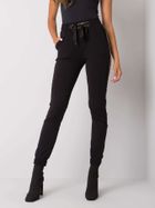 Spodnie dresowe damskie, czarne, Relevance