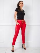 Spodnie dresowe damskie, czerwone, Relevance