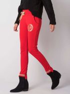 Spodnie dresowe damskie, czerwone, Relevance