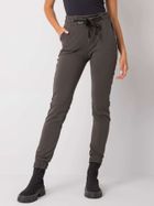 Spodnie dresowe damskie, khaki, Relevance