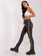 Spodnie dresowe damskie, khaki, Relevance