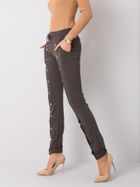 Spodnie dresowe damskie, khaki, Relevance