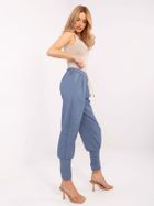 Spodnie dresowe damskie, niebieskie, Italy Moda