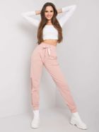 Spodnie dresowe damskie, różowe, Relevance