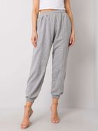 Spodnie dresowe damskie, szare, Ex Moda