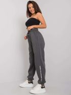 Spodnie dresowe damskie, szare, Relevance