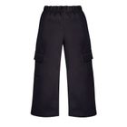 Spodnie dresowe dziewczęce, culotte, czarne, Pinokio