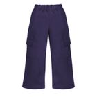 Spodnie dresowe dziewczęce, culotte, granatowe, Pinokio