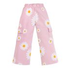 Spodnie dresowe dziewczęce, culotte, różowe, Pinokio