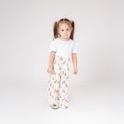 Spodnie dresowe dziewczęce, ecru, Nicol