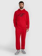 Spodnie dresowe męskie, czerwone, 4F