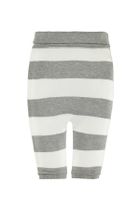 Spodnie dresowe niemowlęce, biało-szare, Bellybutton