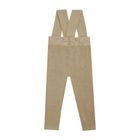 Spodnie dziecięce na szelkach, beżowe, Nicol