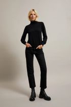 Spodnie jeansowe damskie, czarne, Moodo