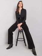 Spodnie jeansowe damskie, czarne, Moonart