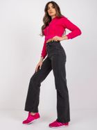 Spodnie jeansowe damskie, czarne, Moonart