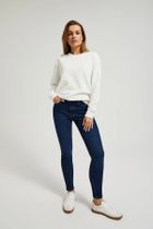 Spodnie jeansowe damskie, granatowe, Moodo