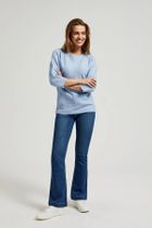 Spodnie jeansowe damskie, granatowe, Moodo