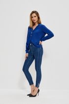 Spodnie jeansowe damskie, niebieskie, Moodo